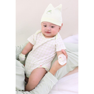 M&B (0-12M) Bộ bodychip sơ sinh Củ Cải & Ốc Sên cotton cao cấp mềm mịn, thoáng mát thấm hút tốt
