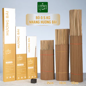 Nhang Hương Bài Yên Sạch 0.5kg Giá Sỉ Loại 23-30-40cm 400-350-250 Thanh 100 % Tự Nhiên Thờ Cúng