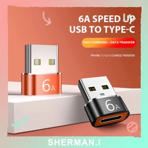 Bộ chuyển đổi điện thoại di động USB 2.0 sang Type-C Bộ chuyển đổi sạc ô tô OTG-SN-SN
