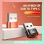 Bộ chuyển đổi điện thoại di động USB 2.0 sang Type-C Bộ chuyển đổi sạc ô tô OTG-SN-SN