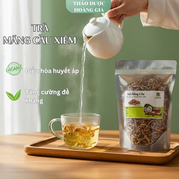 Trà Mãng Cầu Xiêm Khô 100% Organic, hạ huyết áp, an thần ngủ ngon, giảm mỡ, tốt cho sức khỏe 300gr