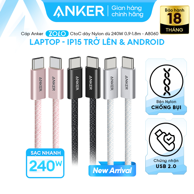 Cáp sạc ANKER Zolo