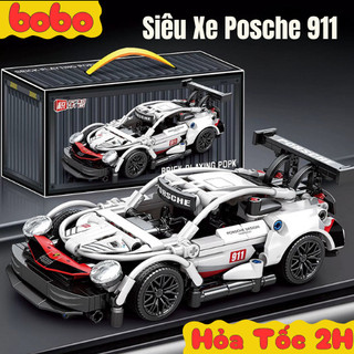 [Mẫu Mới] Đồ Chơi Mô hình Lắp Ráp Siêu Xe Ôtô Posche 911 Cao Cấp Quà Tặng Xếp Hình Trí Tuệ Cho Trẻ Bảo Hành Bởi Bobotoy