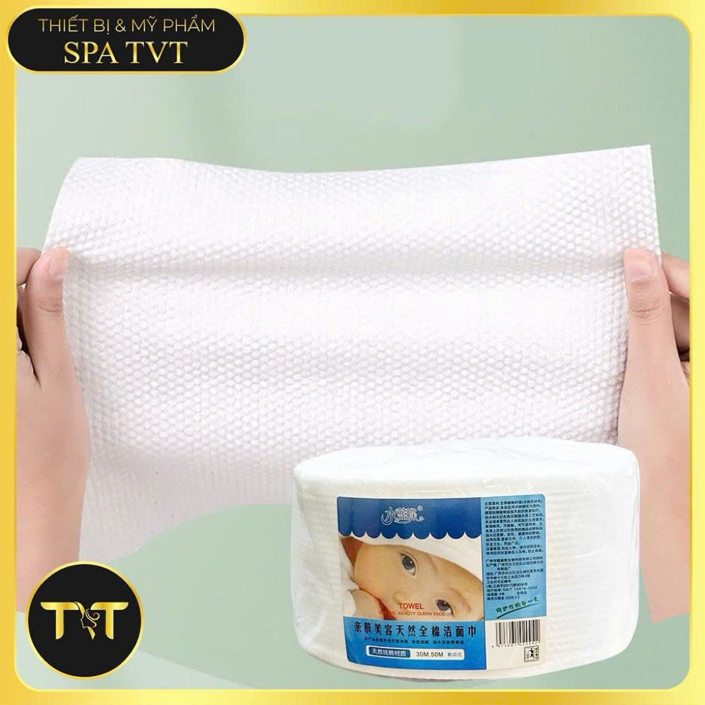Giấy Cuộn Spa 220g & 320g, Khăn Lau Mặt Vải Không Dệt Dùng Một Lần, Hỗ Trợ Làm Sạch Da