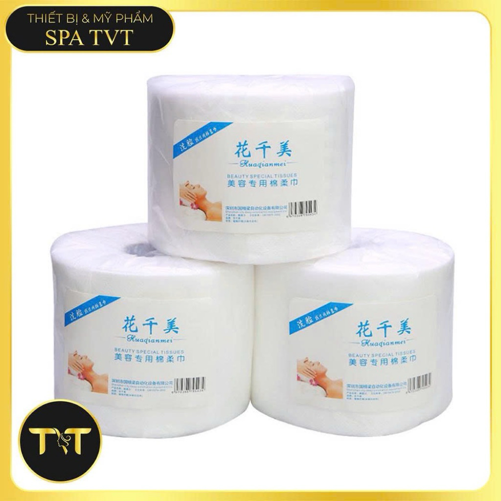 Giấy Cuộn Spa 220g & 320g, Khăn Lau Mặt Vải Không Dệt Dùng Một Lần, Hỗ Trợ Làm Sạch Da