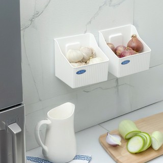 Hộp để đồ đa năng thế hệ mới | Kệ đựng hành tỏi, Chai lọ nhà bếp | Khay để bông tẩy trang,Mỹ phẩm nhà tắm tiện lợi Kệ S