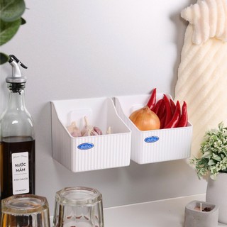 Hộp để đồ đa năng thế hệ mới | Kệ đựng hành tỏi, Chai lọ nhà bếp | Khay để bông tẩy trang,Mỹ phẩm nhà tắm tiện lợi Kệ S