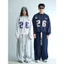 Áo Hoodie & Sweater Sọc Dọc Nỉ 2 Da VIBESTU " Số 26 " Boxy Tay Dơi Unisex Nam Nữ
