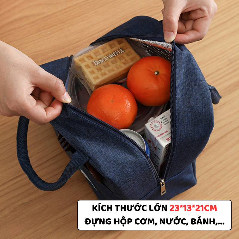 Túi Giữ Nhiệt Đựng Cơm Văn Phòng ENODA HOME, Túi Đựng Hộp Cơm Trưa Giữ Nhiệt Chất Liệu Chống Thấm TUICOM001