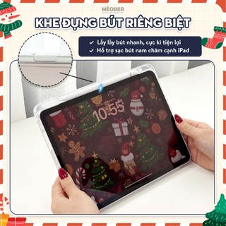 Bao da iPad Cute Origami/Gập 3 XMAS khe bút cố định gấp xếp cho Pro 11, Mini 6/7, Air 4/5/6/7, Gen7/8/9/10/11, Pro M4 by