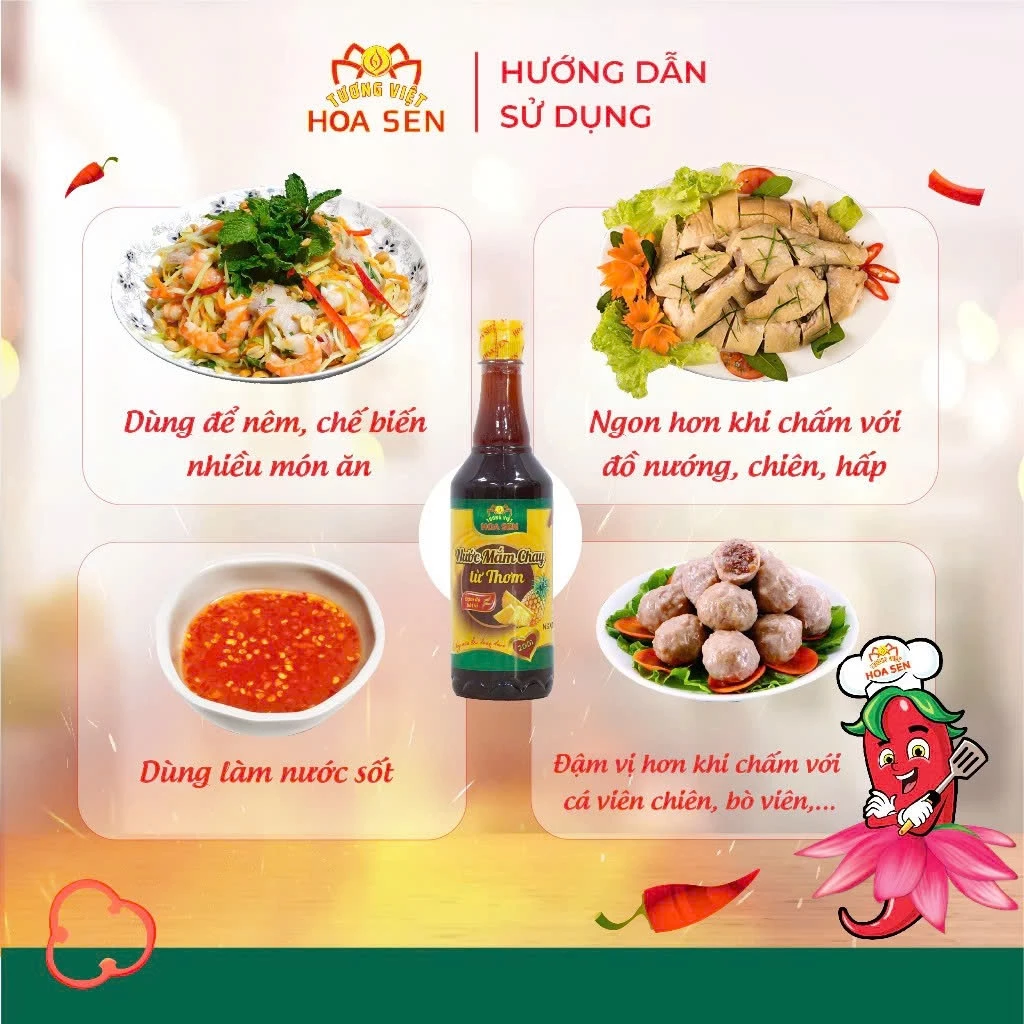 Nước mắm chay 500ml - Tương Việt hoa sen
