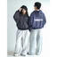 Áo Hoodie Sọc Dọc Nỉ 2 Da VIBESTU " Logo " Boxy Tay Dơi Unisex Nam Nữ