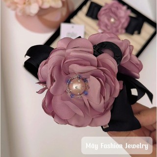 [BSP Hoa Mẫu Đơn] Kẹp tóc, Buộc tóc hoa đính ngọc handmade • Mây Fashion Jewelry - K1025.20