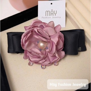 [BSP Hoa Mẫu Đơn] Kẹp tóc, Buộc tóc hoa đính ngọc handmade • Mây Fashion Jewelry - K1025.20
