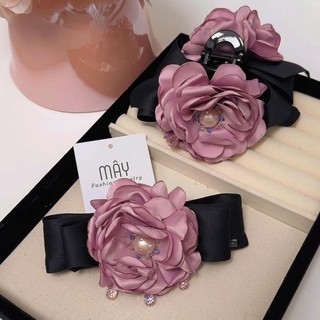 [BSP Hoa Mẫu Đơn] Kẹp tóc, Buộc tóc hoa đính ngọc handmade • Mây Fashion Jewelry - K1025.20