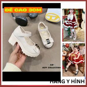 Giày cao gót cho bé kuromi cao 4p chất liệu da PU diện tết siêu nhẹ xinh hàng QC Cao cấp