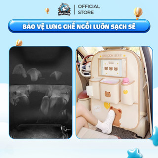 Túi Đựng Đồ Đa Năng Treo Ghế Sau Ô Tô, Thiết Kế Nhiều Ngăn Tiện Lợi, Da PU Cao Cấp Chống Nước Dễ Vệ Sinh