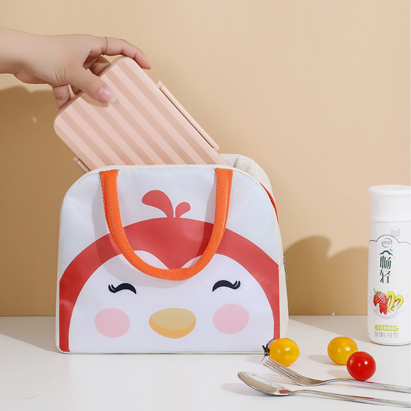 Túi Đựng Hộp Cơm Hoạ Tiết Hoạt Hình ENODA HOME, Túi Vải Giữ Nhiệt Đựng Cơm Trưa Văn Phòng Kiểu Dáng Dễ Thương TUICOM002