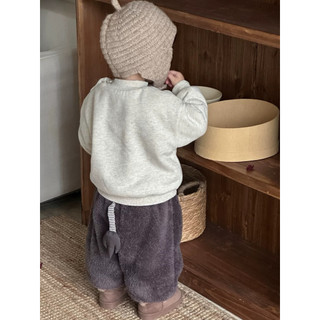 Áo nỉ cho bé Batala Kids, ÁO HOODIE XÁM TIÊU VƯỜN THÚ  cho bé trai bé gái thu đông 2025