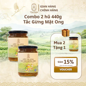 Tắc Gừng Mật Ong Đường Phèn Thảo Thơm – Dạng Sên Đặc, Hũ Thủy Tinh 440gram