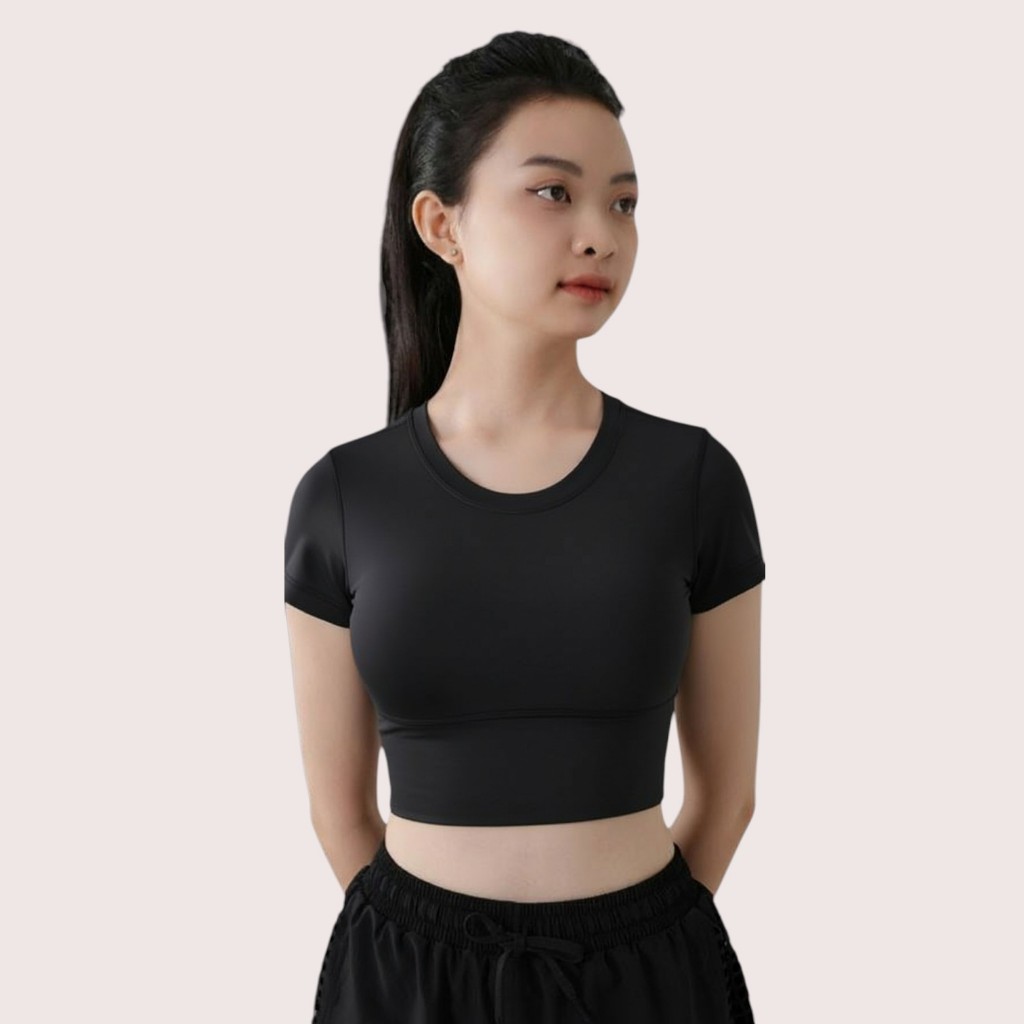 Quần cạp cao phối croptop