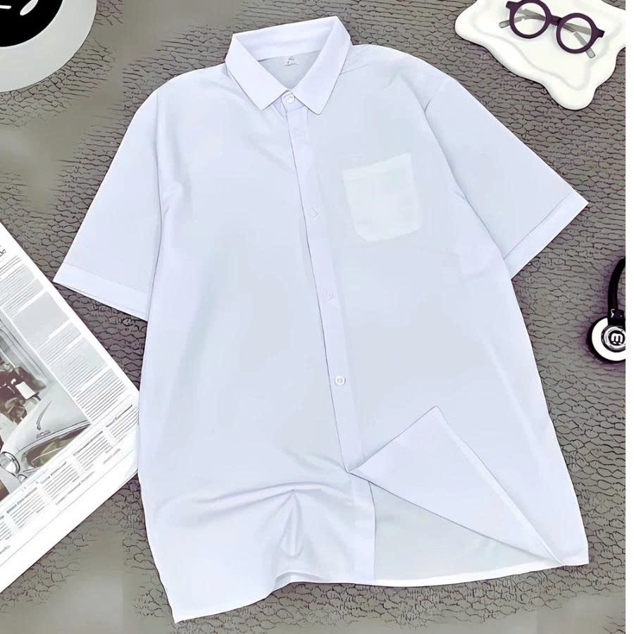 Giá Xưởng Áo Sơ Mi Trắng Học Sinh, Áo Đi Học Cộc Tay, Dài Tay Cho Nam Nữ Đủ Độ Tuổi học sinh