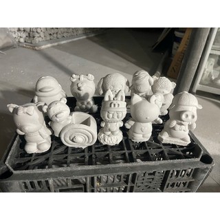 Sét 5 tượng và sét 10 tượng tô màu thạch cao nhỡ cho bé thỏa sức lựa chọn, sáng tạo [Tặng 1 dây màu 6]