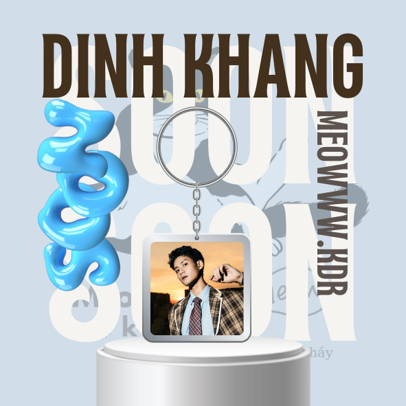 móc khoá/keyring diễn viên Nguyễn Đình Khang phim Mưa Đỏ