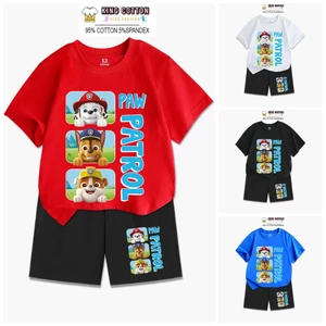 Bộ Cotton Trẻ Em CHÓ CỨU HỘ 3D, Vải Cotton Chính Phẩm Siêu Mát Co Dãn 4 Chiều, Size 7-32kg, KING COTTON