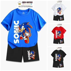 Bộ Cotton Trẻ Em SONIC ART, Vải Cotton Chính Phẩm Siêu Mát Co Dãn 4 Chiều, Size 7-32kg, KING COTTON