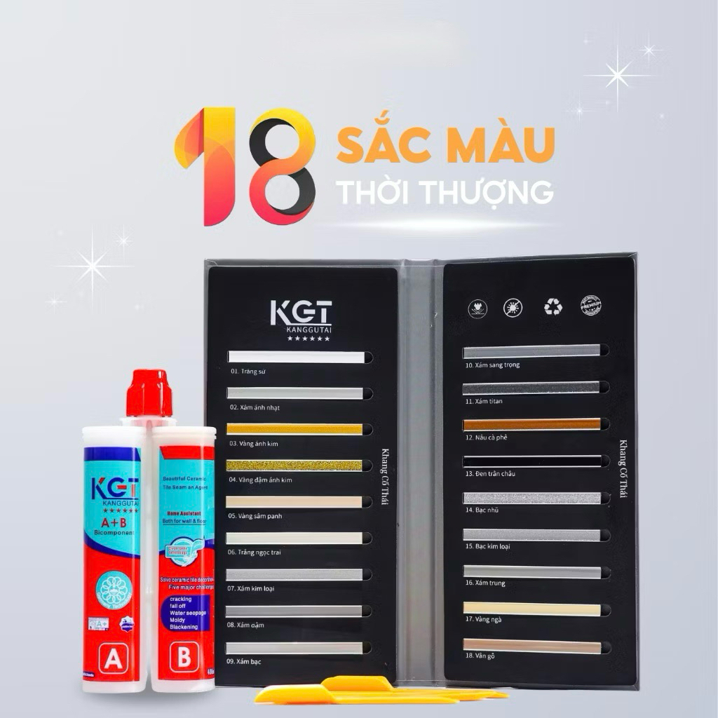 1 Chai Keo Chà Ron Epoxy KGT 2 Thành Phần – Chống Thấm & Bền Màu Cao CấP