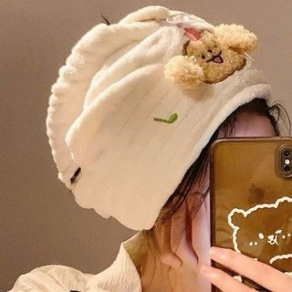 Mũ Trùm Tóc Sau Khi Gội Thêu Hình Thú Dễ Thương - Khăn Ủ Tóc Shin - Mèo - Cún. Đăng Khoa shop