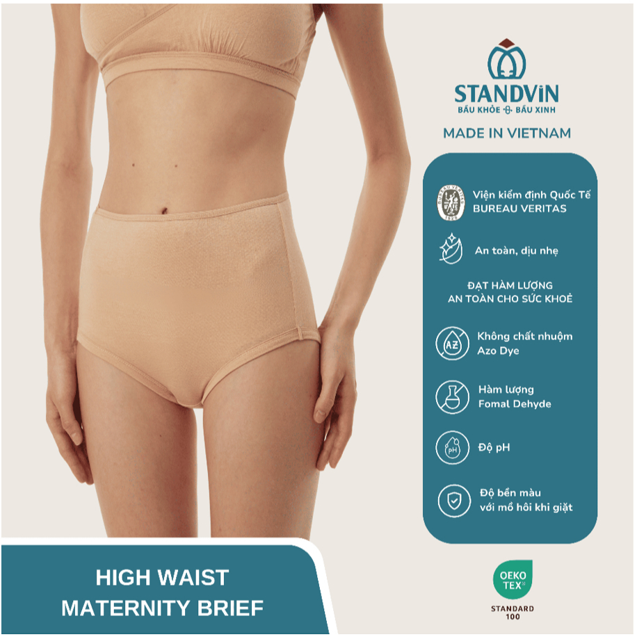 Quần Lót Bầu - High Waist Maternity Briefs (Hộp 3 cái) (Có thể tùy chọn màu, vui lòng ghi chú khi chọn opt tùy chọn)