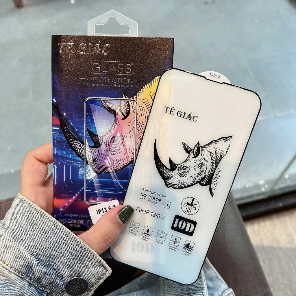 Kính Cường Lực 10D Tê Giác Cho iPhone – Siêu Bền, Chống Trầy, Full Màn – Nắng Case