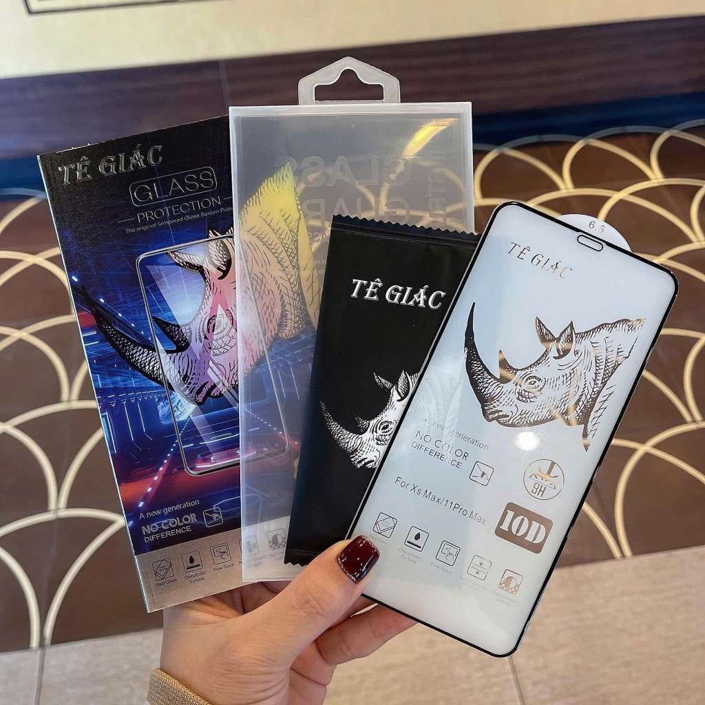 Kính Cường Lực 10D Tê Giác Cho iPhone – Siêu Bền, Chống Trầy, Full Màn – Nắng Case