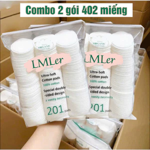 Bông Tẩy Trang LMLer 201 miếng 100% Cotton mềm mịn P0642