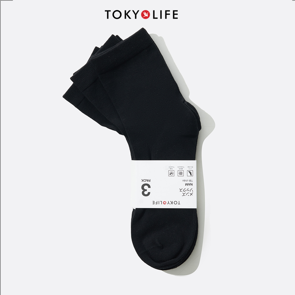 Tất Chân Nam Cotton Kháng Khuẩn Thoáng Khí Thời Trang - TOKYOLIFE