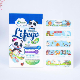 hộp 70miếng LIFEGO KIDS - BẢO VỆ VẾT THƯƠNG NHỎ, CHO BÉ VUI MỖI NGÀY