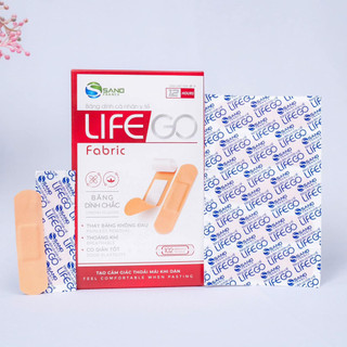 Băng dính cá nhân y tế LifeGo Transparent 102 miếng– Không thấm nước