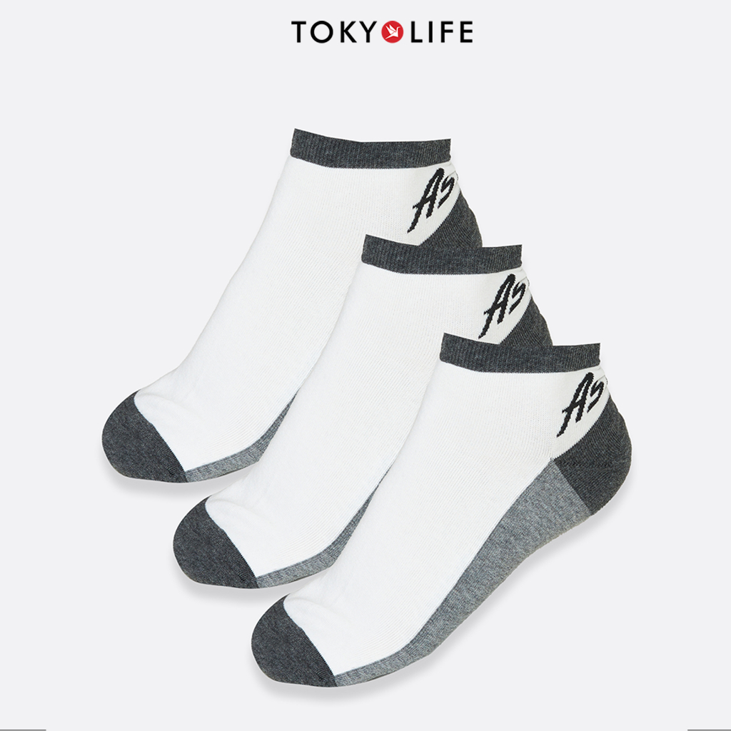 [Pack 3 Đôi] Tất Chân Nam Cổ Ngắn Thời Trang 40004110 - TOKYOLIFE