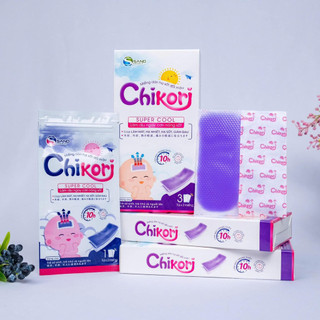 MIẾNG DÁN HẠ SỐT ĐỔI MÀU CHIKORI - hộp 6 miếng XOA DỊU CƠN SỐT TỨC THÌ