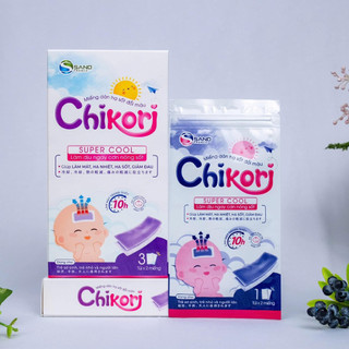 MIẾNG DÁN HẠ SỐT ĐỔI MÀU CHIKORI - hộp 6 miếng XOA DỊU CƠN SỐT TỨC THÌ