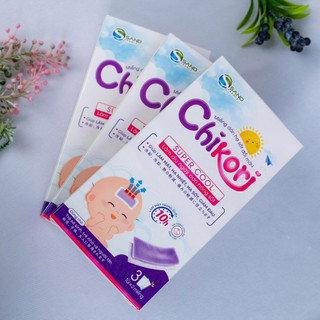 MIẾNG DÁN HẠ SỐT ĐỔI MÀU CHIKORI - hộp 6 miếng XOA DỊU CƠN SỐT TỨC THÌ