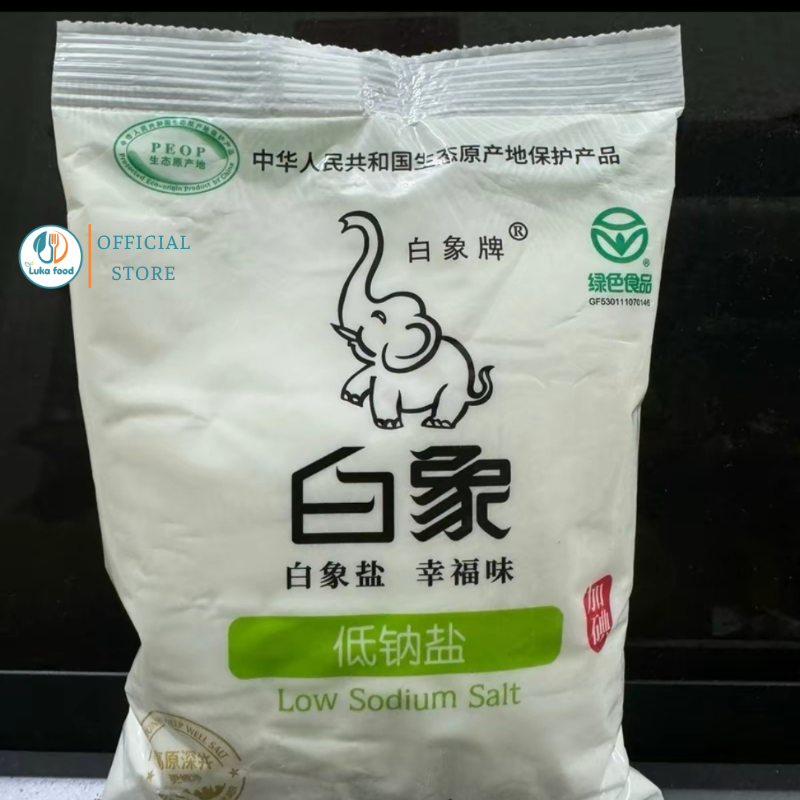Muối Khoáng Sinh Thái Ít Mặn Bai Xiang 350g - Muối Sạch Không Chất Chống Vón, An Toàn Tuyệt Đối Luka Food