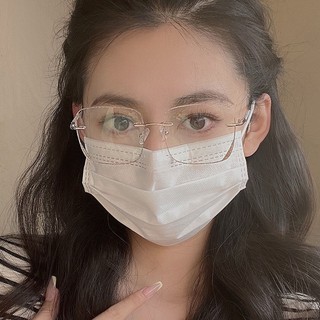 Mắt kính cận thị kính cận có độ sẵn - 0 ~ - 4.25 gọng trong suốt chống ánh sáng xanh phong cách Hàn Quốc kính 1137