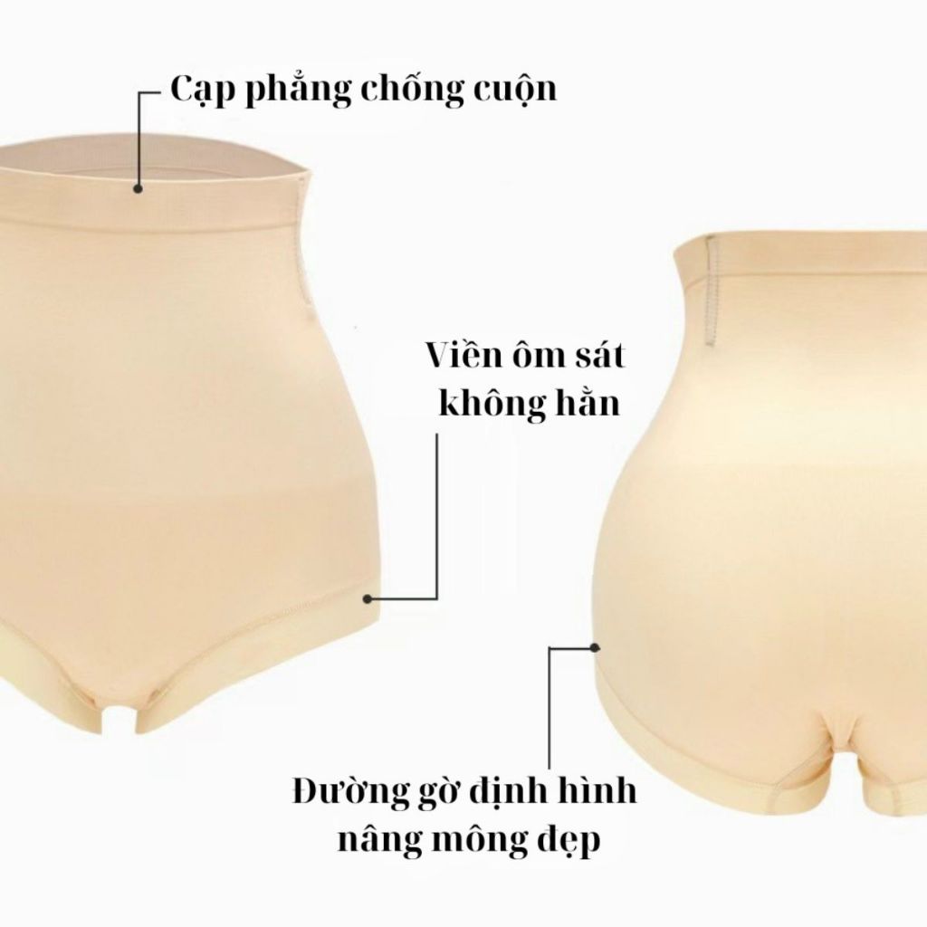 [LOẠI 1] Quần Gen Nịt Bụng Cạp Cao Định Hình 3518 Có Thanh Chống Cuộn Thon Gọn Bụng Mặc Váy Áo Dài