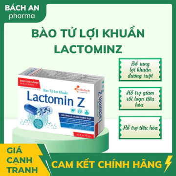BÀO TỬ LỢI KHUẨN LACTOMINZ HỖ TRỢ BỔ SUNG LỢI KHUẨN ĐƯỜNG RUỘT VÀ HỖ TRỢ TIÊU HÓA, RỐI LOẠN TIÊU HÓA