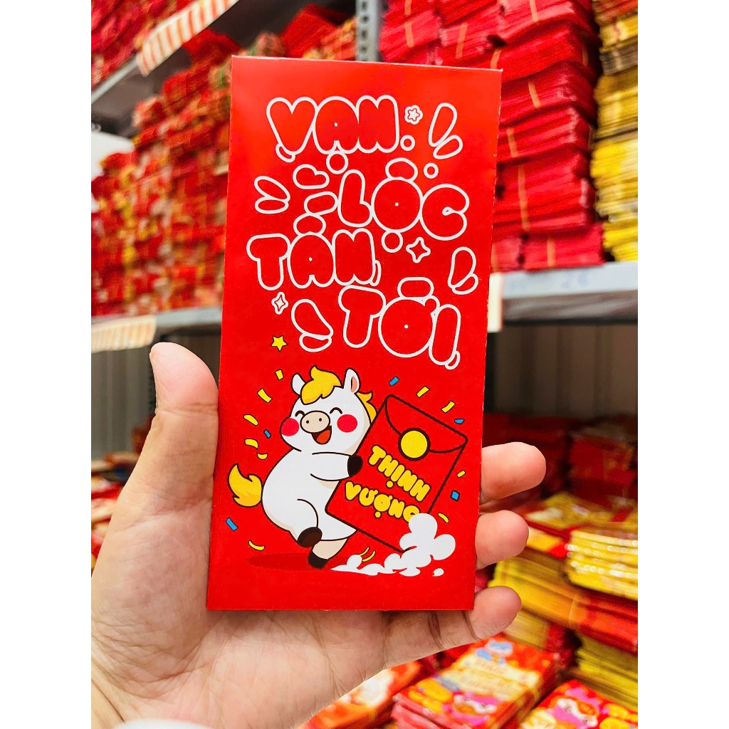Bao Lì Xì Tết 2026 Mẫu Mới Đa Dạng – Bao Đỏ May Mắn, Đẹp, Giá Rẻ – Lì Xì Thần Tài, Con Giáp, chibi, hot trend