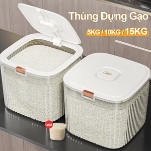 Thùng Đựng Gạo Cao Cấp | Thùng Đựng Gạo Nhà Bếp Thông Minh, Chống Côn Trùng, Chống Ẩm