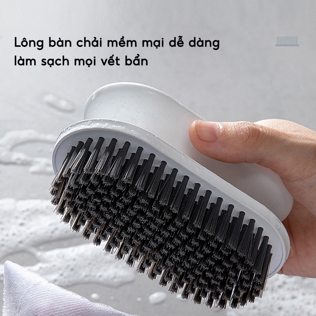 Bàn Chải Cọ Rửa Đa Năng  Lau Nhà Bếp Bồn Rửa Bát, Bàn Chải Giày Dép Quần Áo Có Tay Cầm